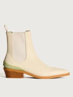 COWBOY-STIEFELETTE RODEO OFF WHITE