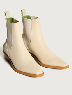COWBOY-STIEFELETTE RODEO OFF WHITE