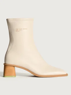 DATE OFF WHITE STIEFELETTE MIT ABSATZ