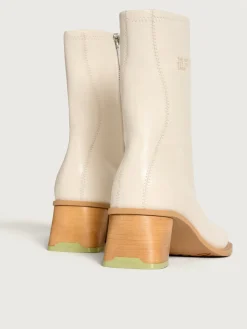 DATE OFF WHITE STIEFELETTE MIT ABSATZ