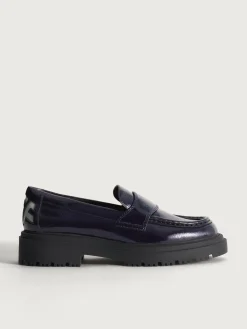 MOKASSIN SCHOOL BLAU