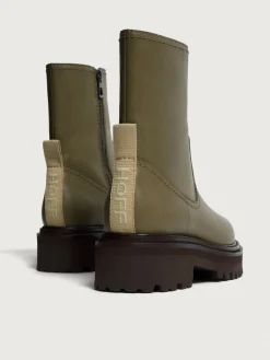 OFFICE GRÜNER LEDERSTIEFEL