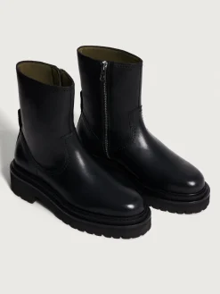 OFFICE SCHWARZER LEDERSTIEFEL