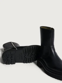 OFFICE SCHWARZER LEDERSTIEFEL