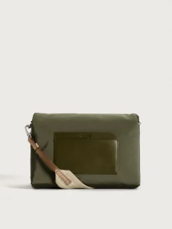 SCHULTERTASCHE EVEREST NYLON DUNKELGRÜN