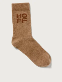 TAUPEFARBENE KASCHMIR-SOCKEN